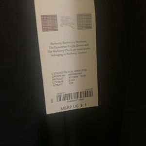 Burberry Mens Uniform Suit Jacket Size 52R Made In Italy brand new with tags